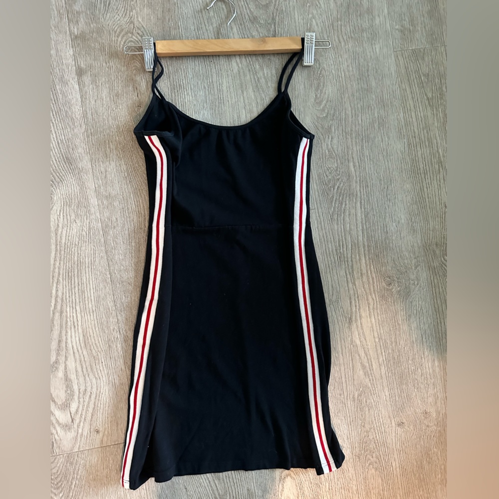 Brandy Melville stretchy dress with striped ribbon on the sides